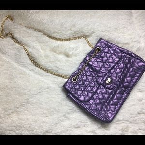 Purple Metallic Purse